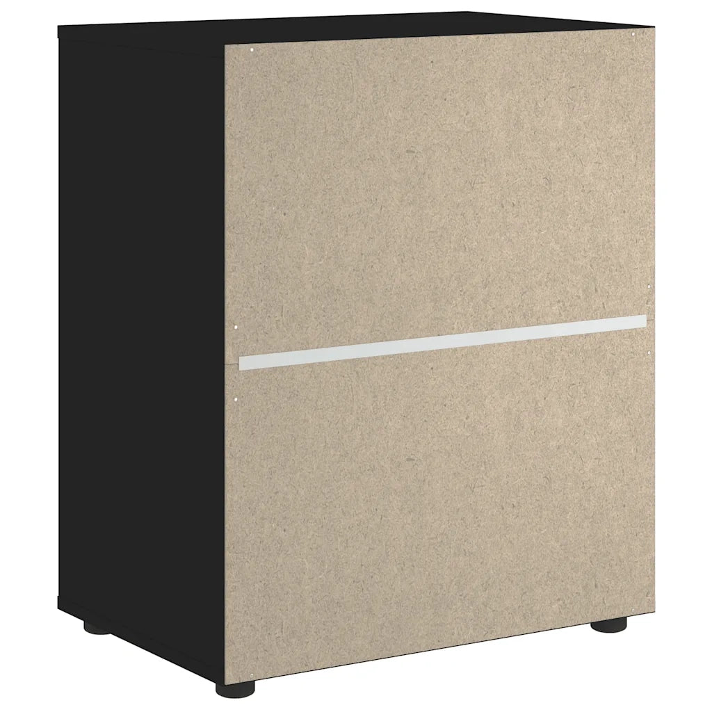 Credenza VISNES Nera 60x40x73 cm in Legno Multistrato 4108285