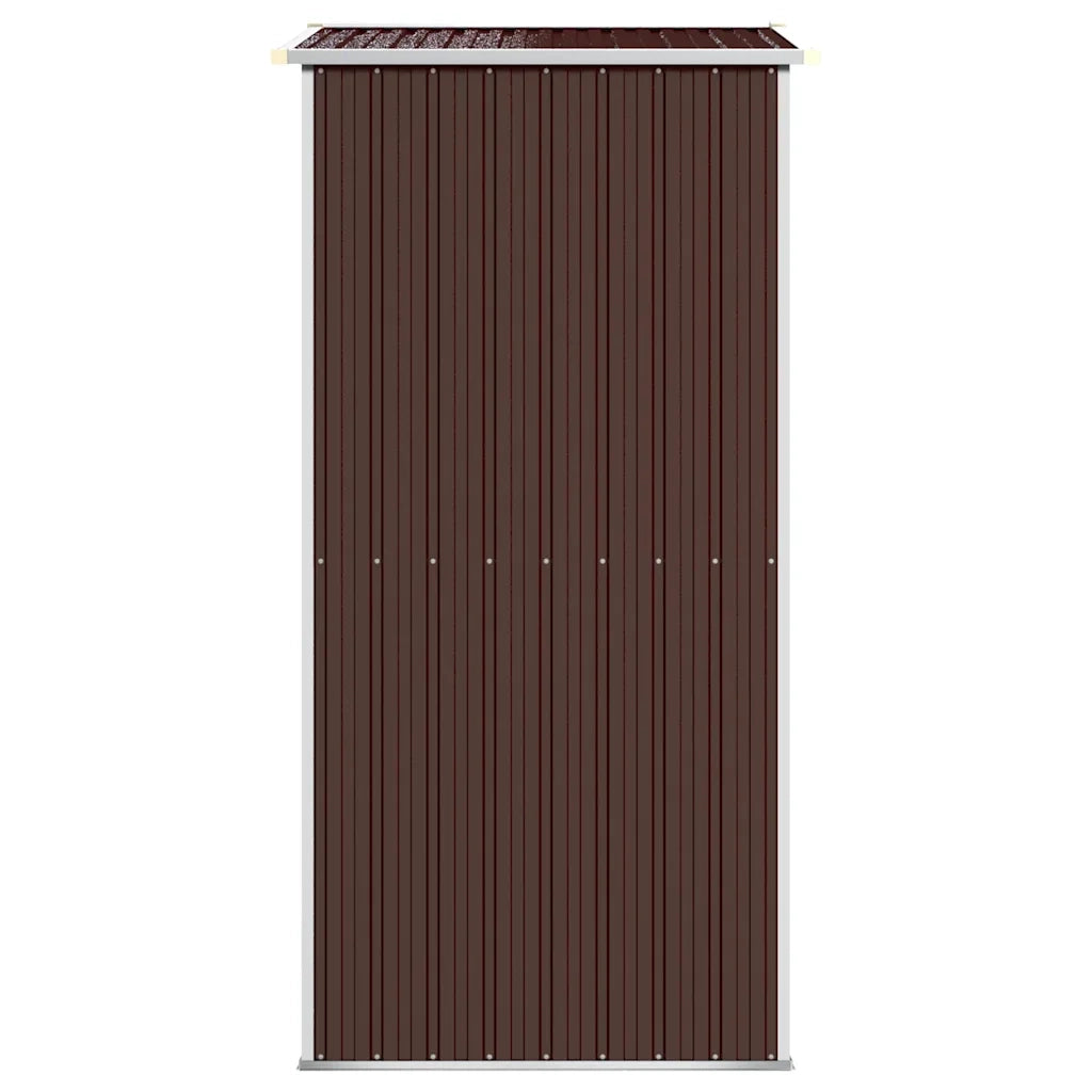Capanno da Giardino-Casetta da Giardino Marrone Scuro 192x108x223cm Acciaio Zincato