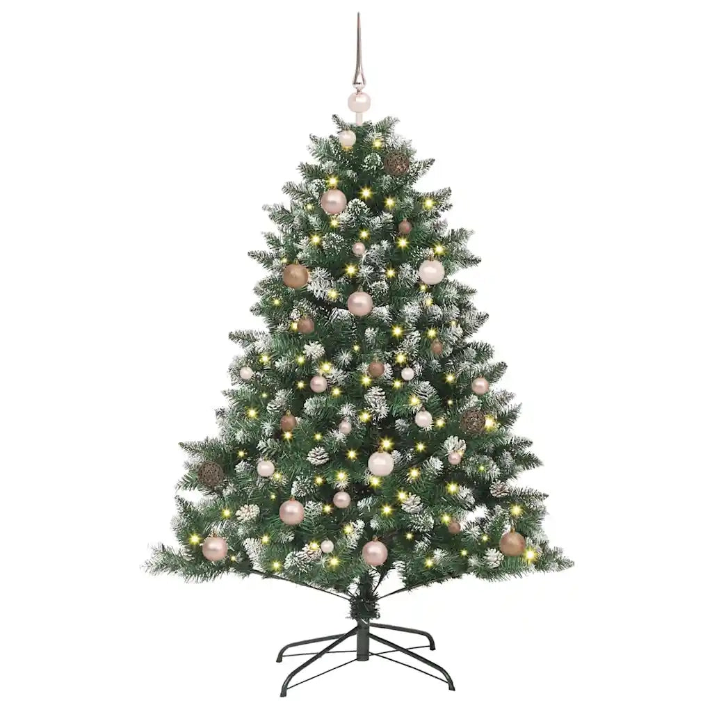Albero di Natale | Decorazioni natalizie artificiale con 150 LED Verde 150 cm