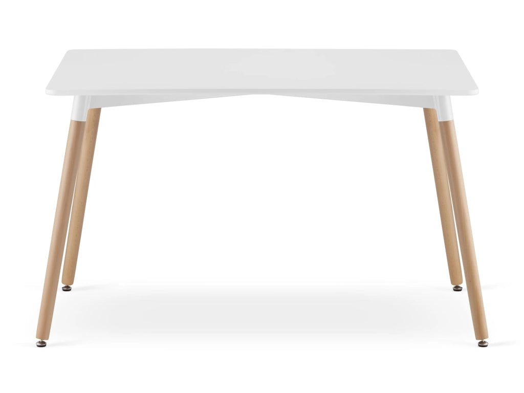 Tavolo da pranzo moderno bianco VALORA YURO 120 cm x 80 cm