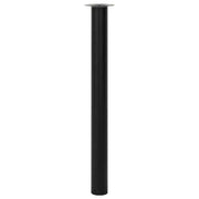 Gambe Telescopiche per Tavolo 2 pz Nere 710 mm-1100 mm 242153