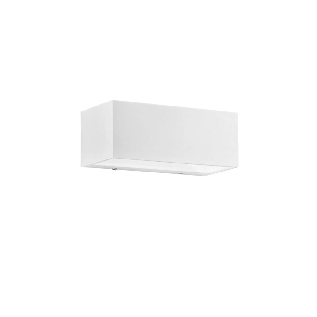 APPLIQUE BIEMISSIONE LED TWIN BIANCA 18W 2150LM CCT 3000K / 4000K IP54 22X8,5X10,3CM
