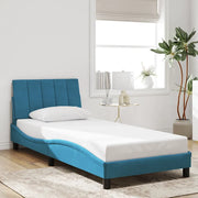Giroletto senza Materasso Hanko Blu 80x200 cm in Velluto 3207817