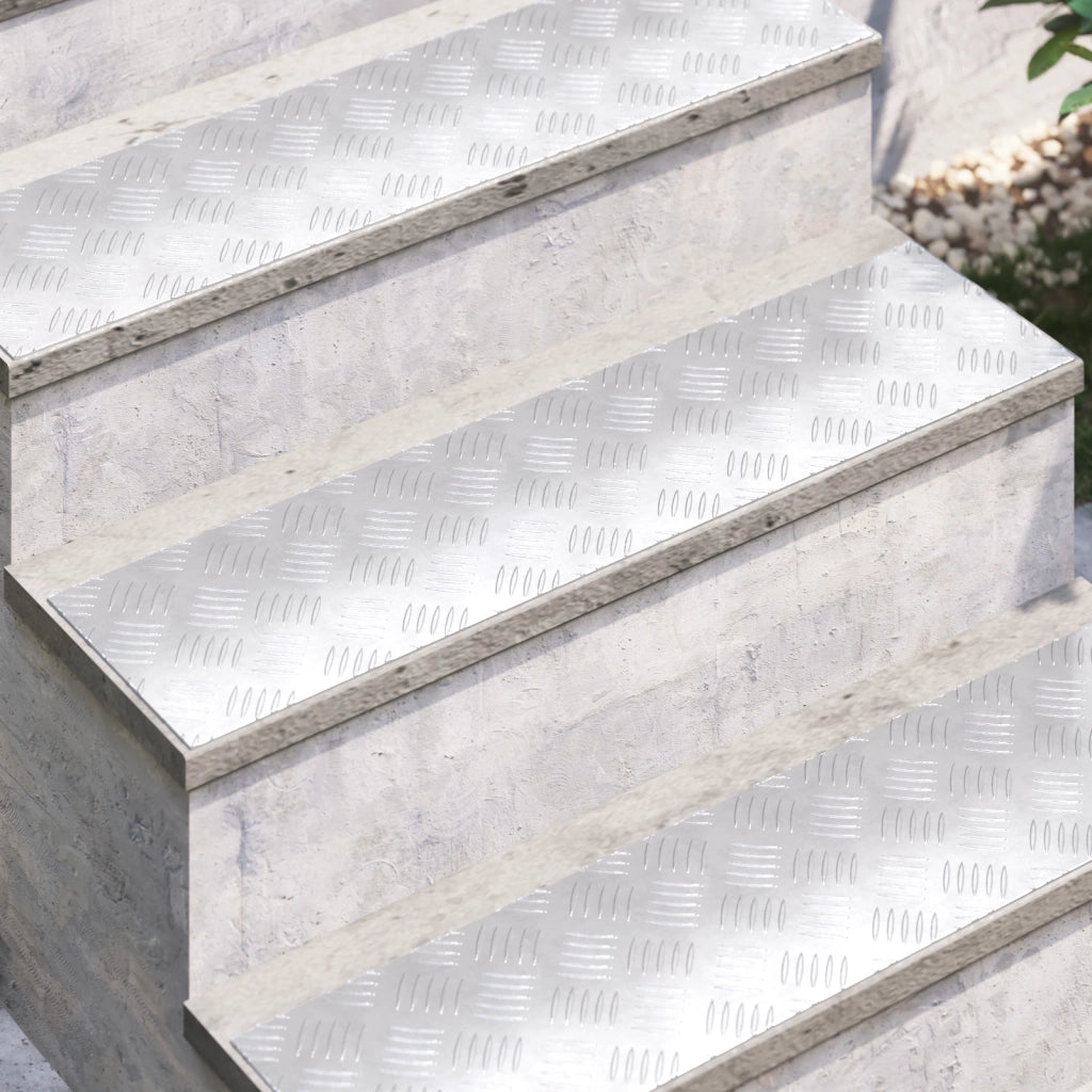 Piastrine in Alluminio Antiscivolo 4 pcs 80x20 cm
