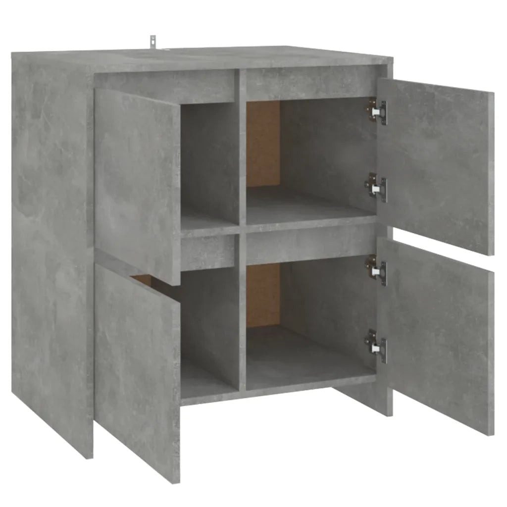 Credenza Grigio Cemento 70x41x75 cm in Truciolato cod mxl 11960