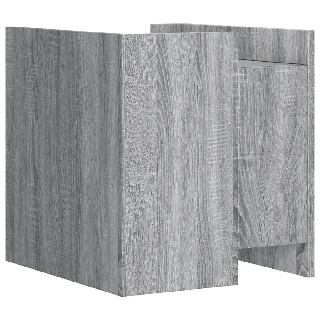 Comodino | Armadio da Notte | Mobiletto da notte Grigio Sonoma 45x50x50 cm in Truciolato