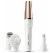 Braun FaceSpa Pro SE911, Bellezza Viso Epilatore Tutto-In-Uno, Incluso Epilatore Per Il Viso Con Dieci Micro Fori, Testina Tonificante E Spazzola Di Pulizia, Ricaricabile Con 90 Minuti Di Uso Senza Fili