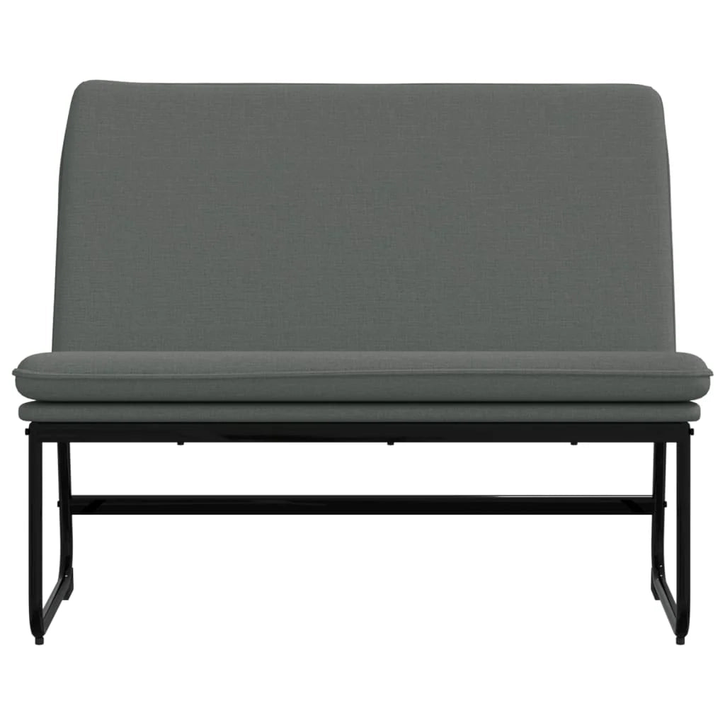 Panca 100 x 75 x 76 cm tessuto grigio scuro 02_0010627