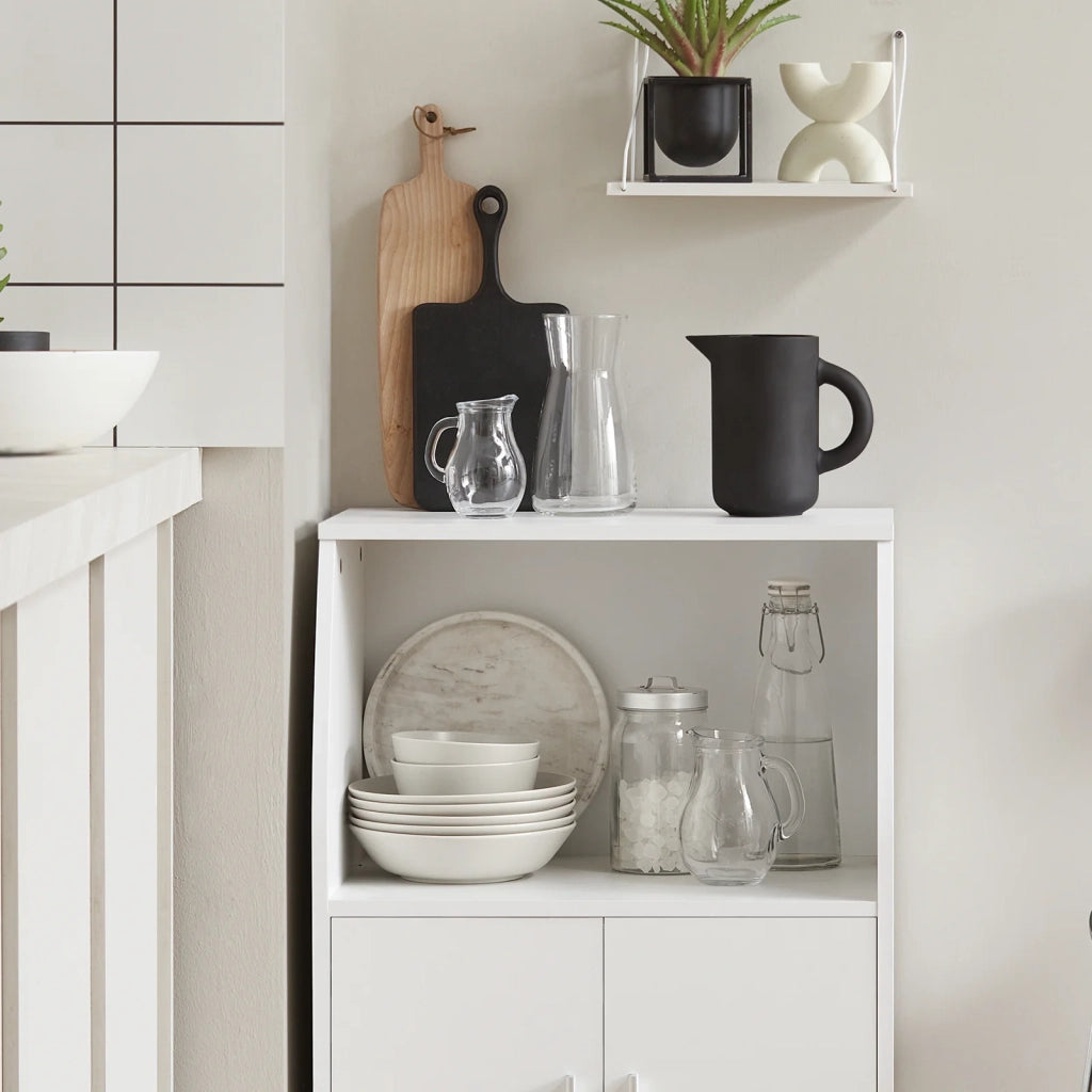 Mobiletto per Forno a microonde,Carrello da cucina,credenza,FRG241-W