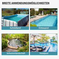 Filtro a sabbia per piscina, pompa autoadescante per piscina 260 W, serbatoio per 21 kg di sabbia, per piscine fino a 20 m³