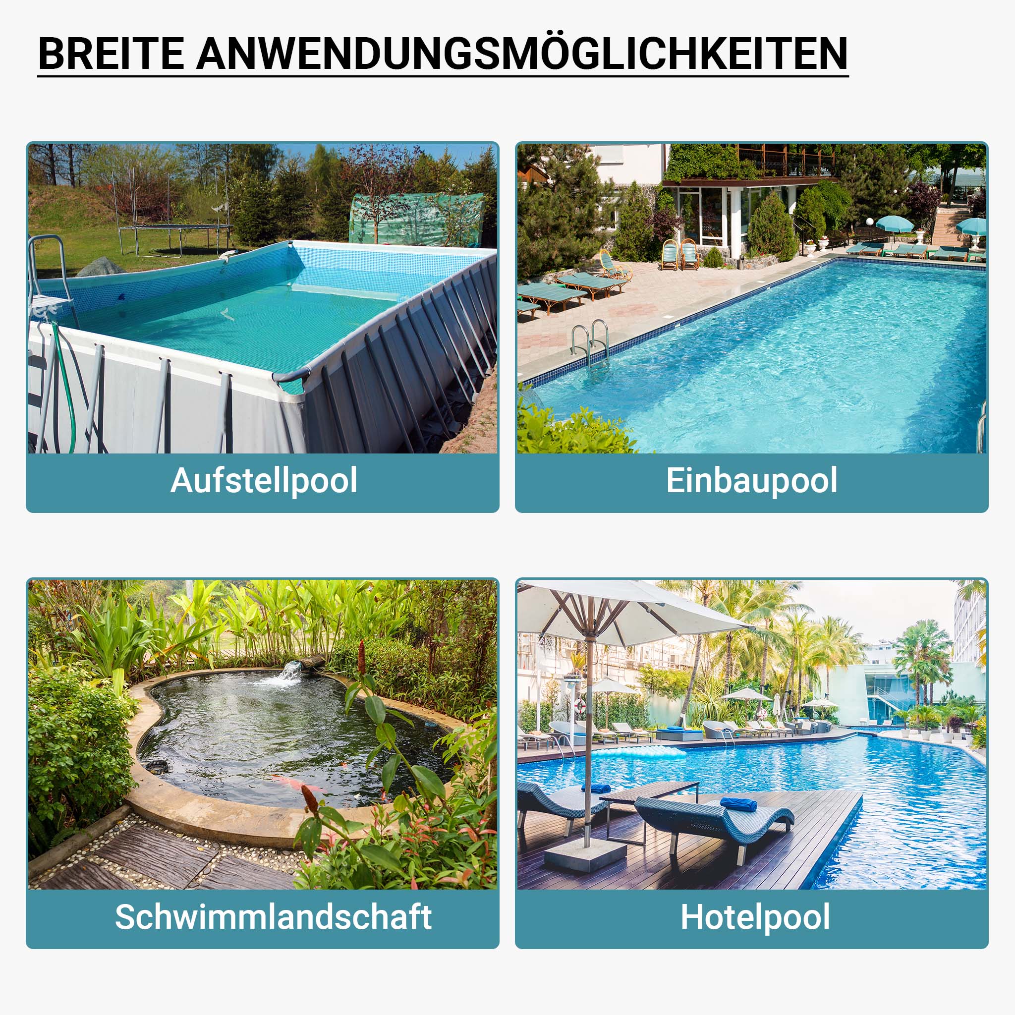 Filtro a sabbia per piscina, pompa autoadescante per piscina 260 W, serbatoio per 21 kg di sabbia, per piscine fino a 20 m³