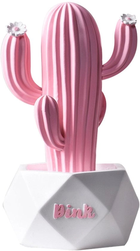 Decorazione per soggiorno - moderna scultura per libreria, tavolo e ufficio - organizzatore di accessori in rosa