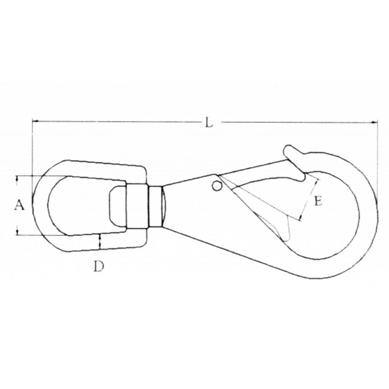 MOSCHETTONE INOX MM.100