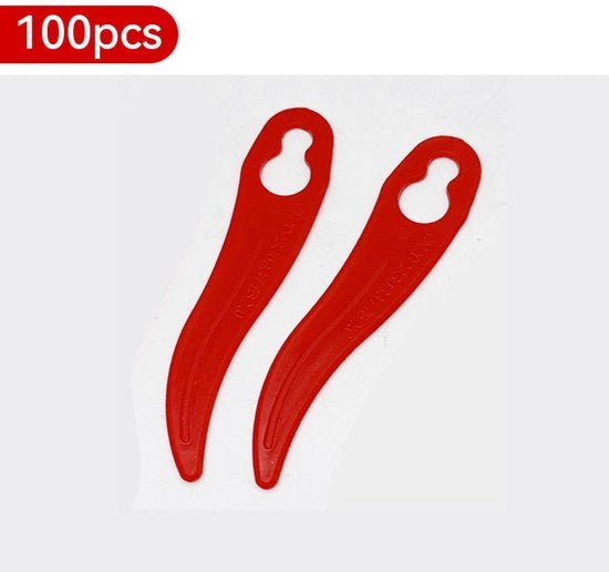 100 pezzi di lamiere plastiche per tagliatrice da giardino tagliatrice da giardino lamiere plastiche 

o 

100 pezzi di lamiere plastiche per tagliabosco tagliabosco lamiere plastiche