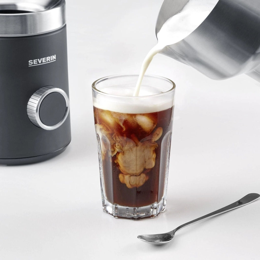 Severin Spuma 700 Plus Automatico Nero, Acciaio inossidabile