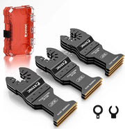 Oscillanti lame per multitool con chiusura rapida per materiali duri - adatti per chiodi, viti e viti - 10 lame oscillanti