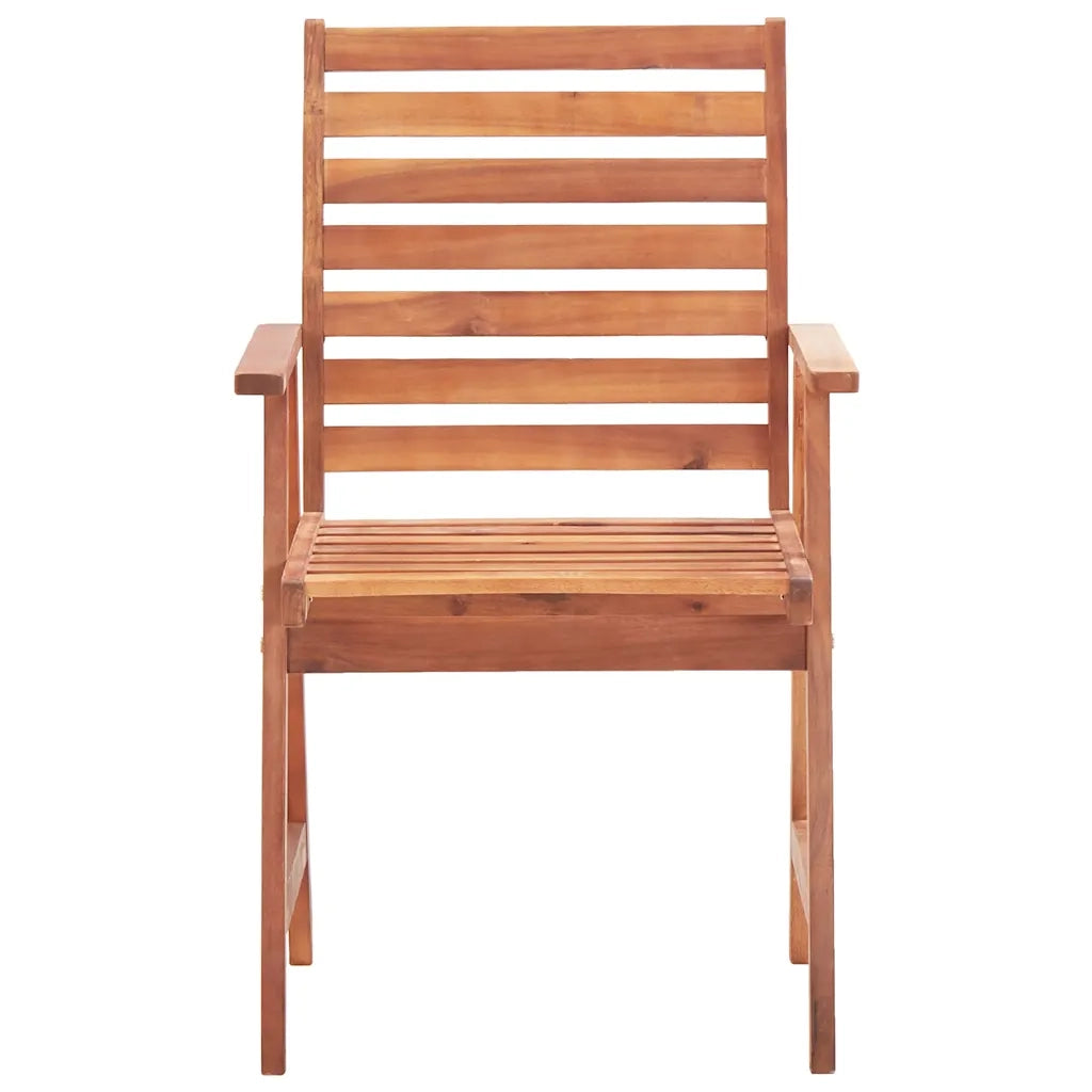 Sedie da Pranzo da Esterni con Cuscini 3 pz Massello di Acacia cod mxl 8113