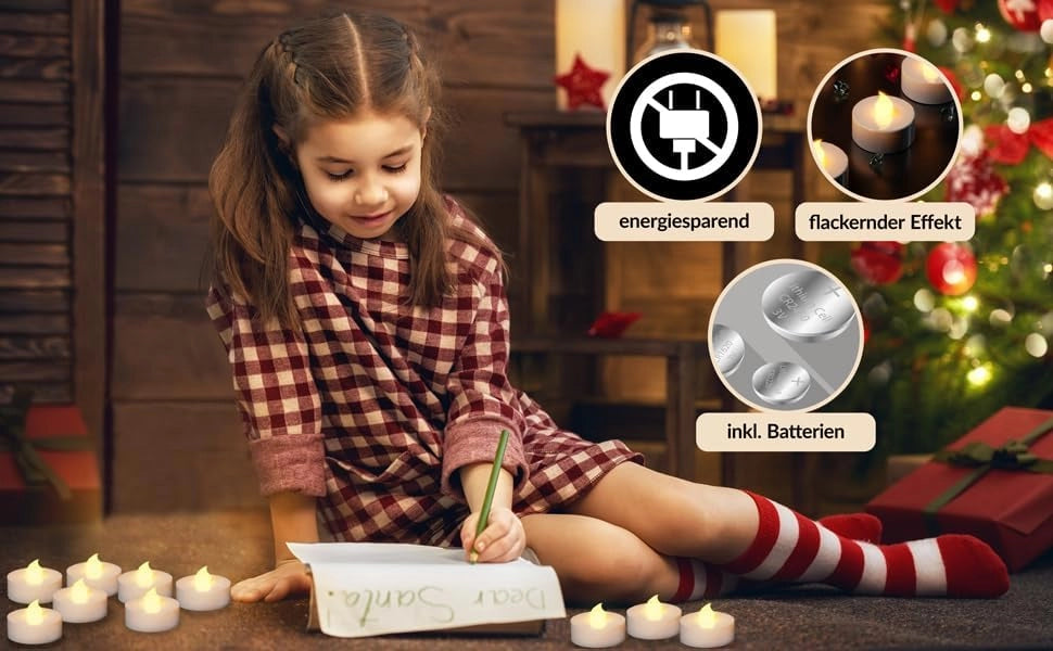 Deuba Monzana Candele LED 10 pz senza fiamma telecomando 37mm batterie incluse candela classe di efficienza energetica A