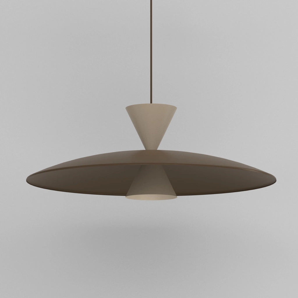 Lampada a sospensione Mistic 1x GX53 marrone beige Luminex