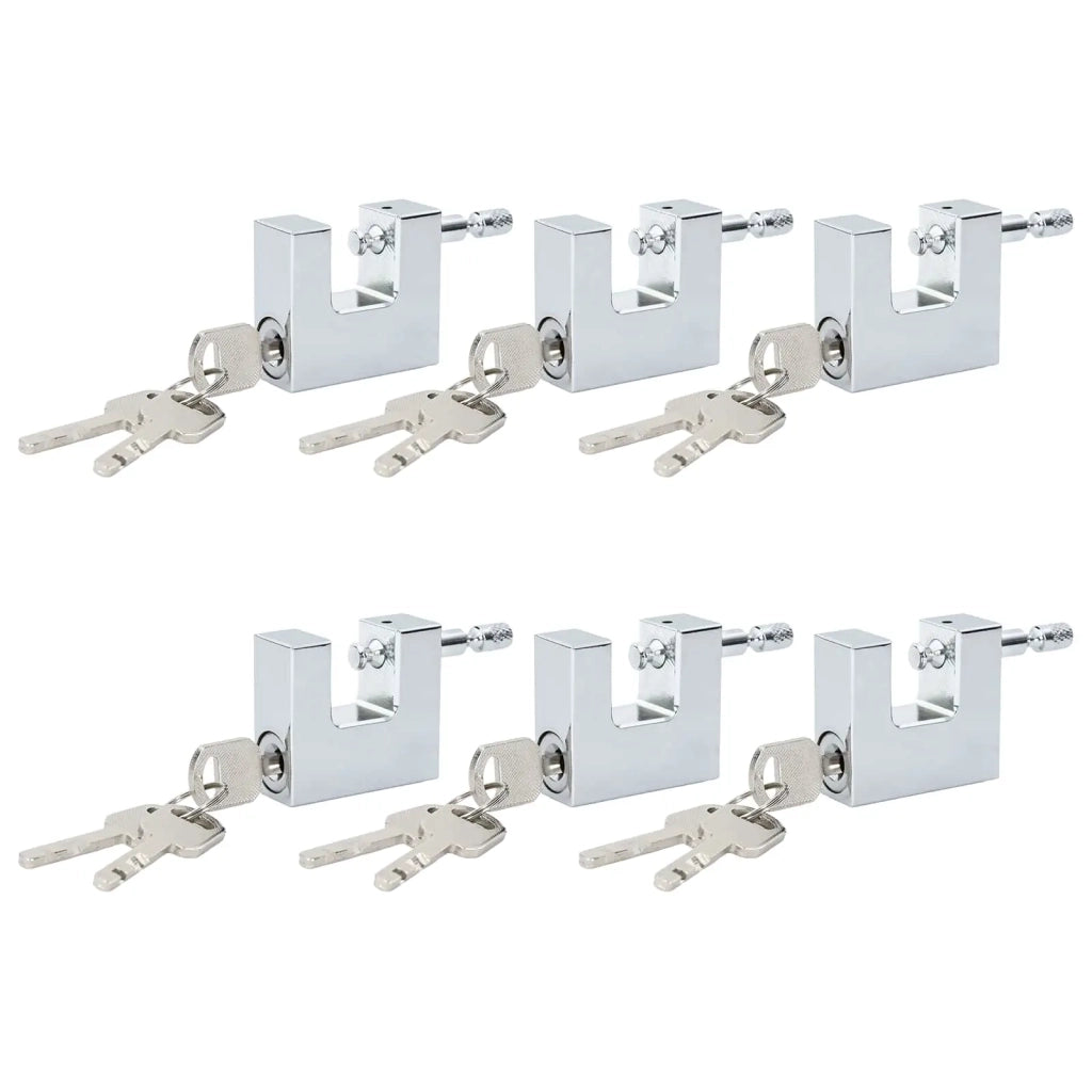 Lucchetto 6 pcs Argento Acciaio 42020727