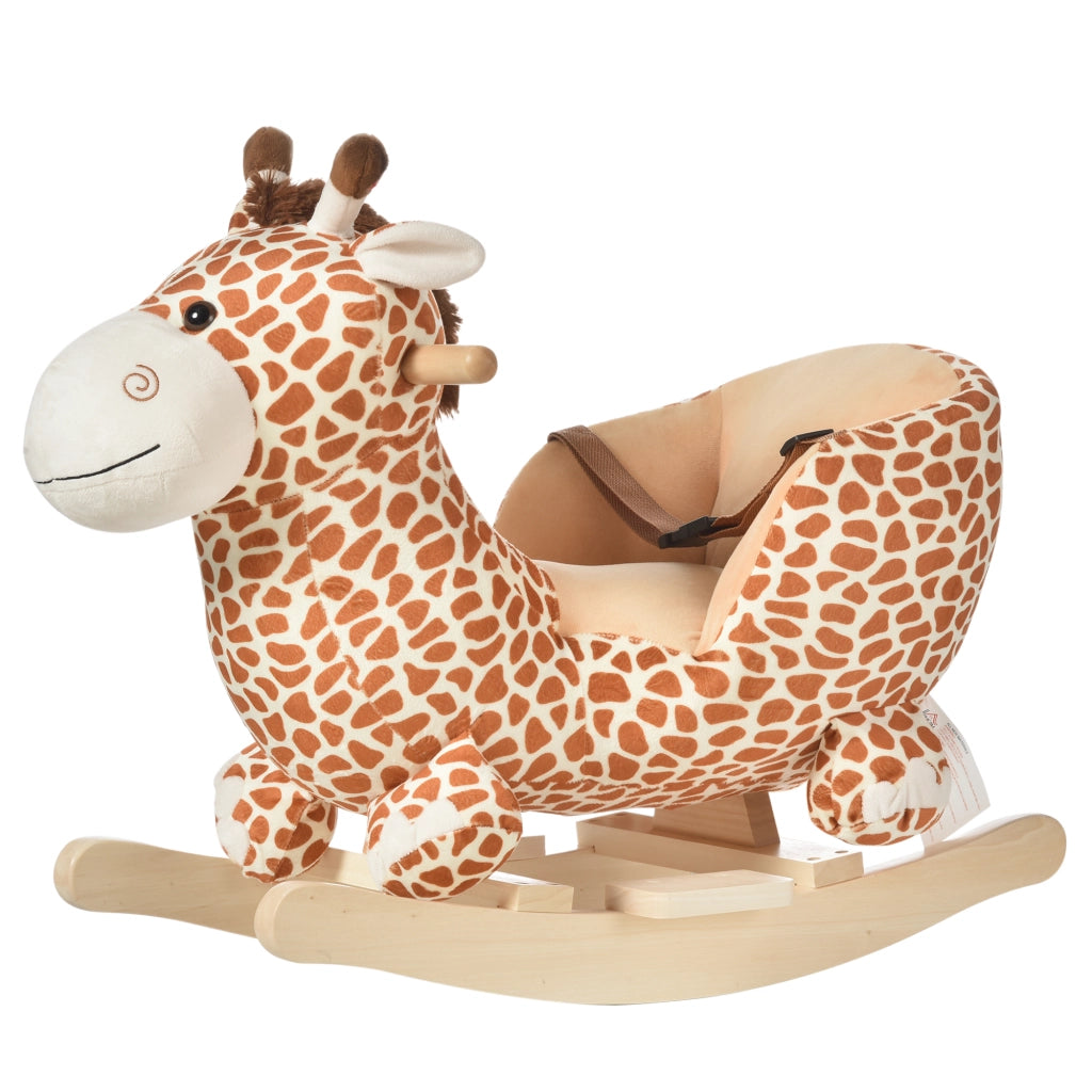 Dondolo Giraffa Bambini ¨C zephmum ¨C Marrone 60x33x45 cm