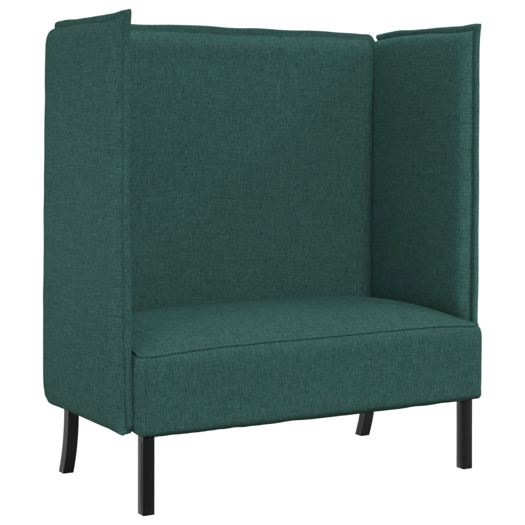 Divano alto Verde Scuro 109x56x121 cm Tessuto