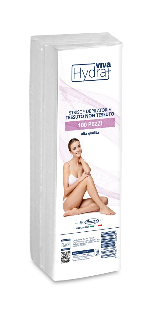 HYDRA VIVA+ STRISCE DEPILATORIE TESSUTO NON TESSUTO IN CONFEZIONE DA 100 PEZZI