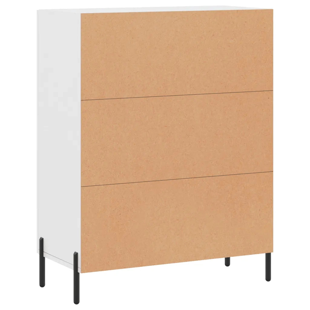Credenza-Buffet-Armadio da cucina Bianca 69,5x34x90 cm in Legno Multistrato 533810