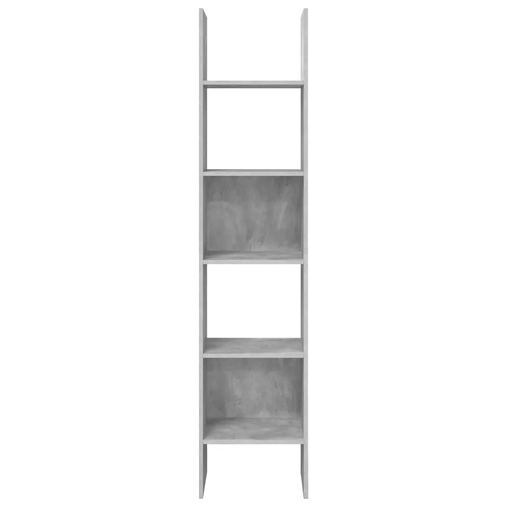 Libreria-Scaffale per Libri-Mobile di Stoccaggio Grigio Cemento 40x35x180 cm in Legno Multistrato 341953