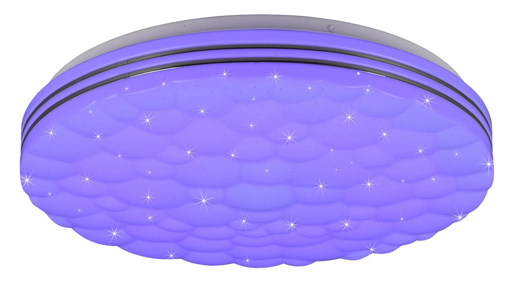 Plafoniera da Interno a LED in Plastica Bianco Opaco