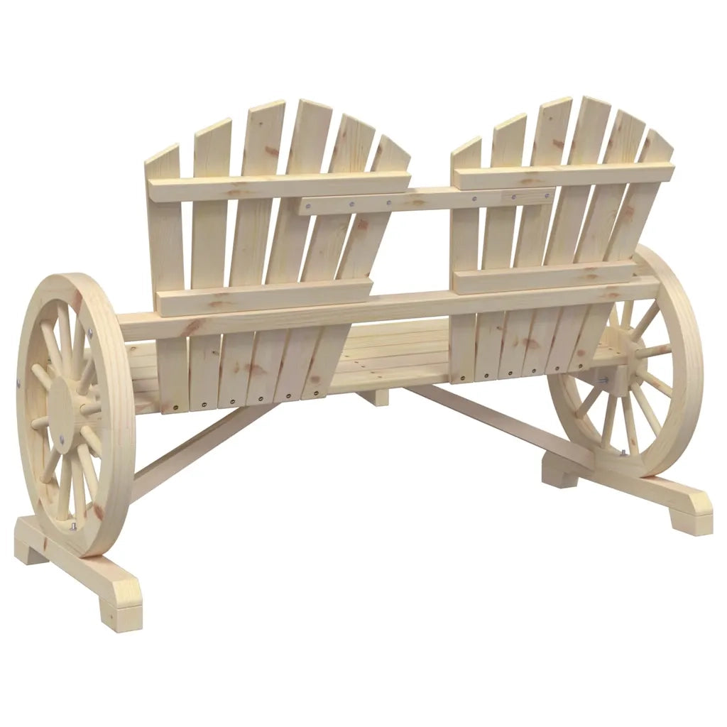 Sedia da Giardino Adirondack 2 Posti in Legno Massello di Abete CFW7413104