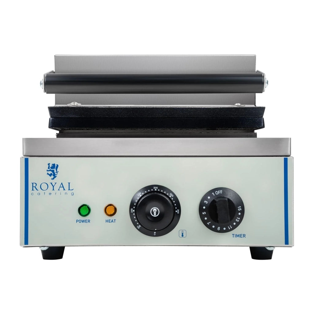 Piastra per waffle professionale rotonda in teflon a forma di cuore 1 x 1500 watt 3614062