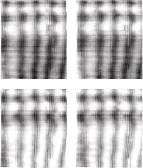 Recinzione in acciaio inossidabile a maglia - 4 pezzi, protezione dalle ratti, rete per insetti, protezione contro le zanzare - adatto per giardino e cucina (30 x 21 cm)