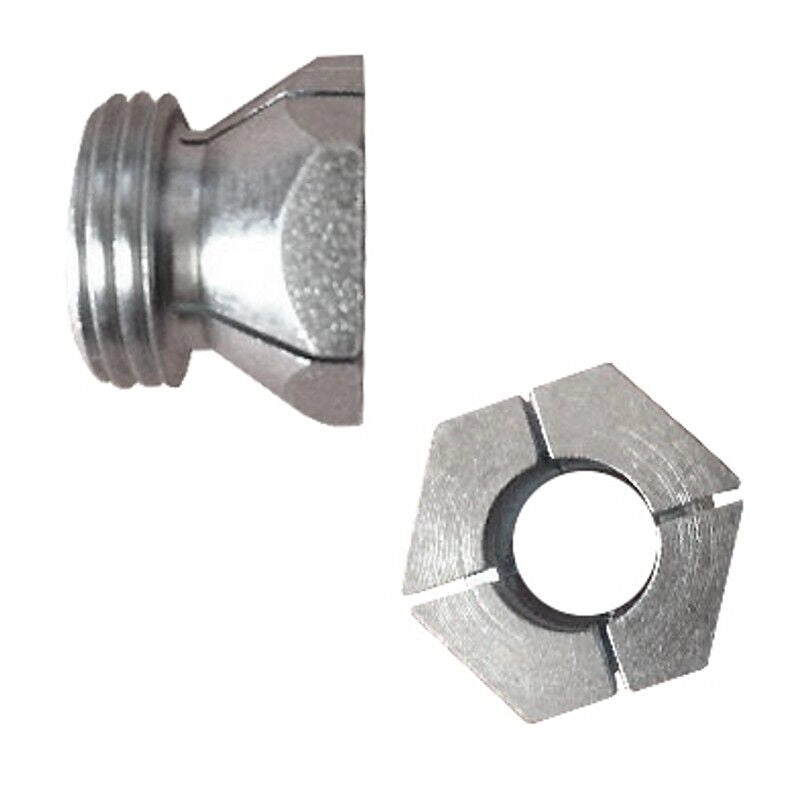 Raccordo Adattatore filettato 3/8 per resistenze candelette con Diametro da 9mm a 9,55mm per stufe a Pellet