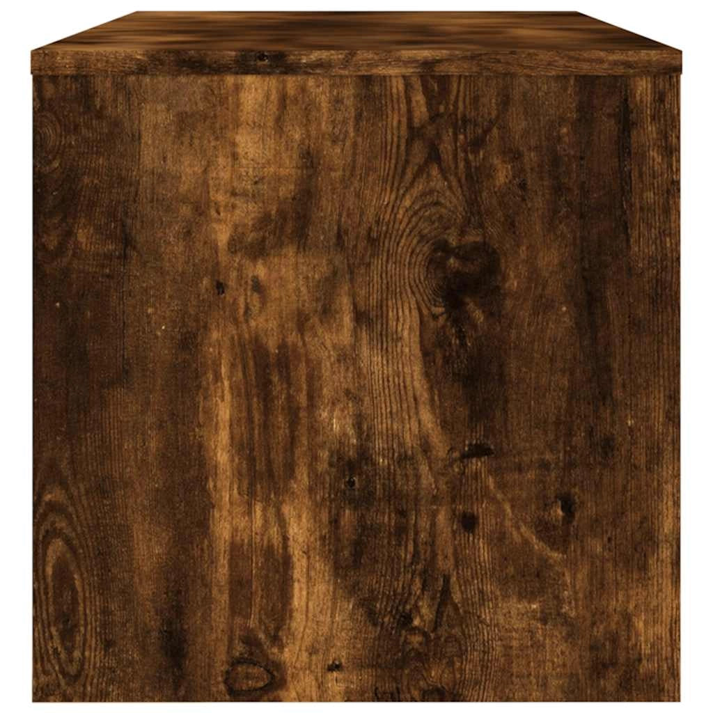 Mobile TV multimediale scaffale TV credenza mobile TV sala da pranzo soggiorno camera da letto rovere affumicato 120 x 34 x 37 cm legno ingegnerizzato marrone 02_0027320