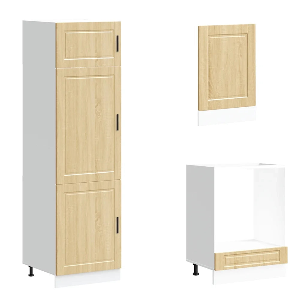 vidaXL Set Mobili da Cucina 7 pz Porto Rovere Sonoma in Truciolato