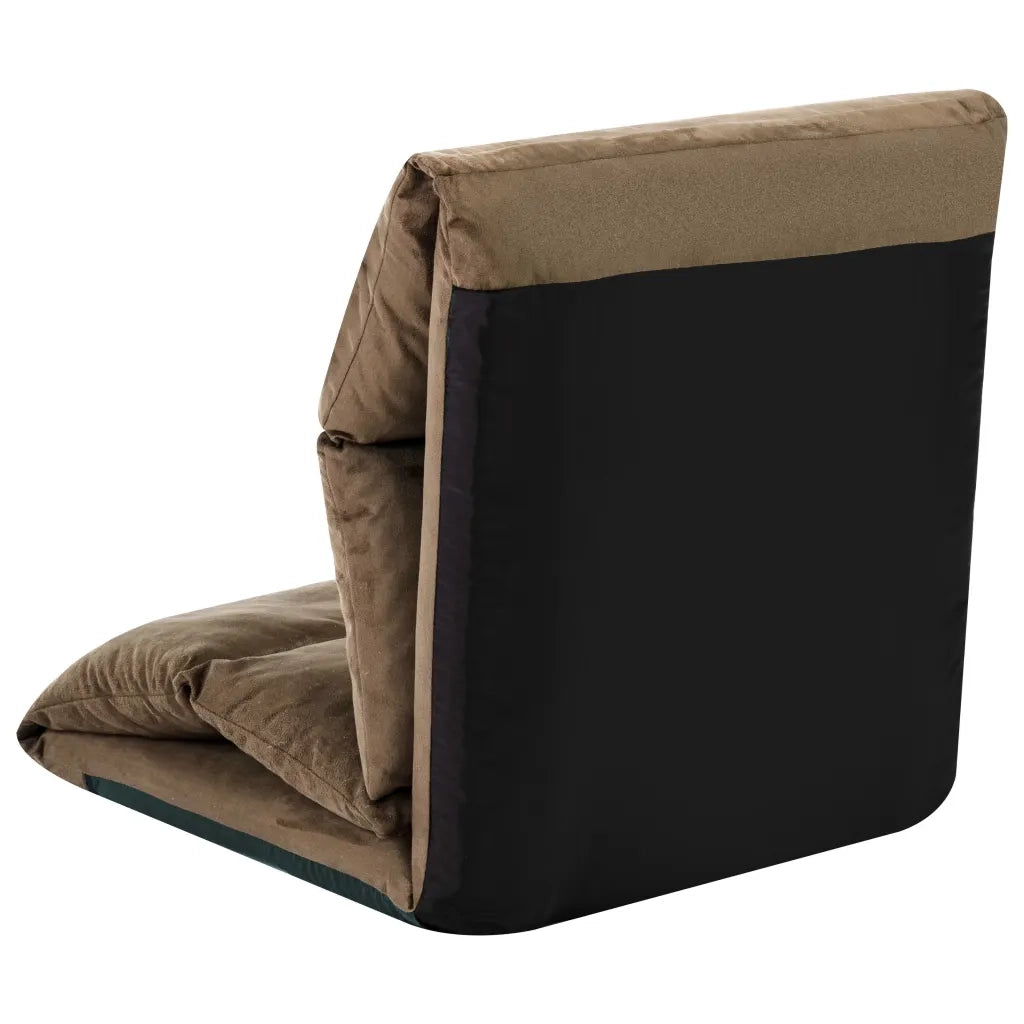 Sedia a Sdraio da Terra Pieghevole Grigio Talpa in Microfibra cod mxl 71343