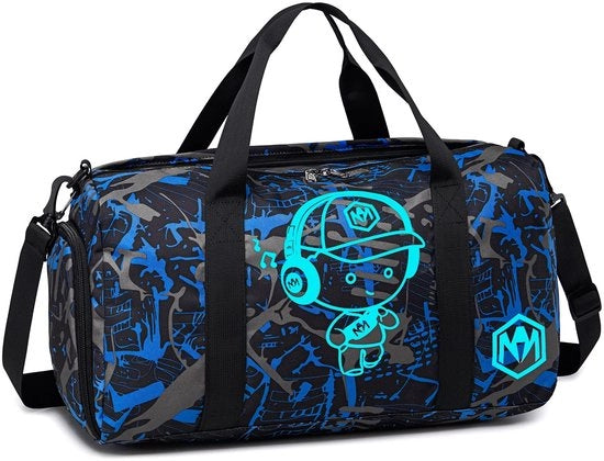 Borsa Sportiva per Bambini 46 l - Borsa per Bambini con Sacchetto per Scarpe - Borsa per la Spiaggia - Borsa per Weekend - Materiale Resistente - Borsa per la Scuola di Ginnastica