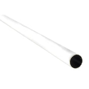 Tubo per armadi tondo rivestito - 90 cm. - bianco