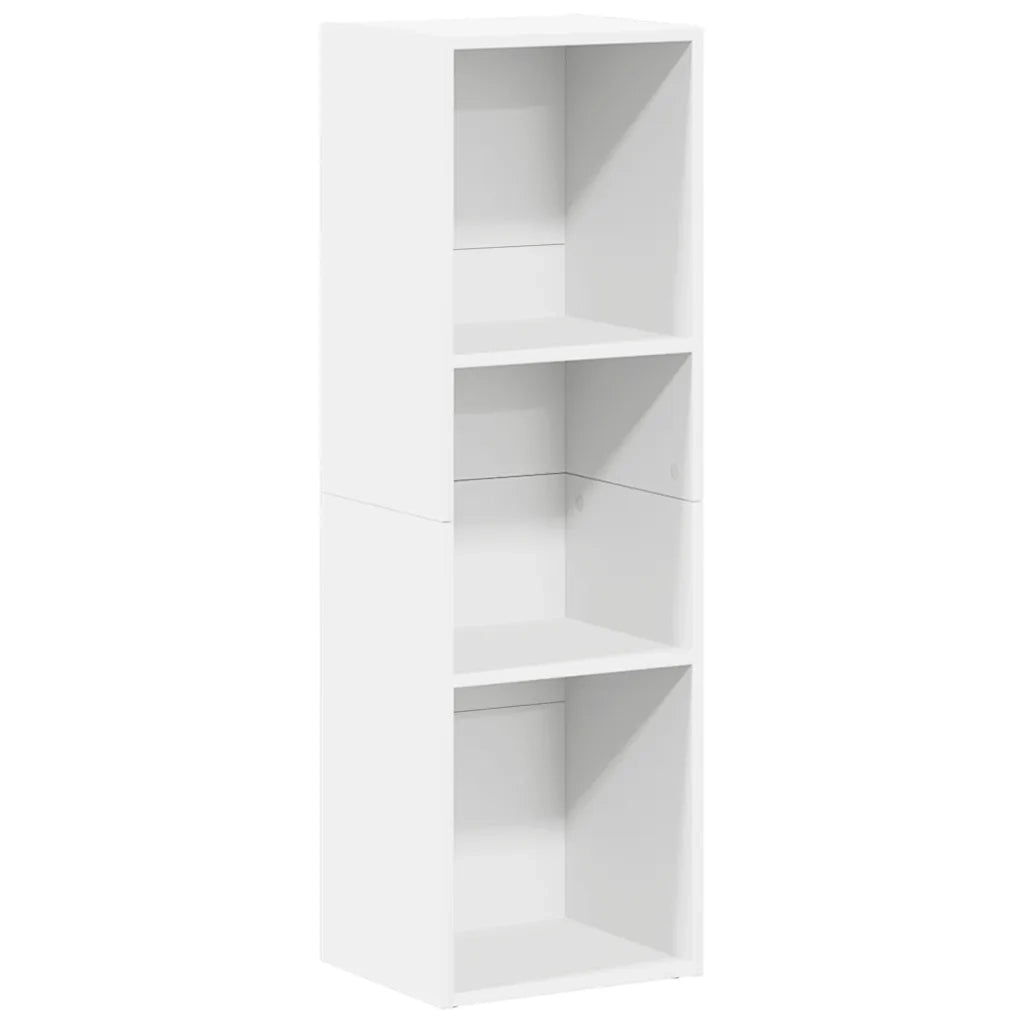 Libreria/Mobile TV Bianco 36x30x114 cm in Legno Multistrato cod mxl 33761