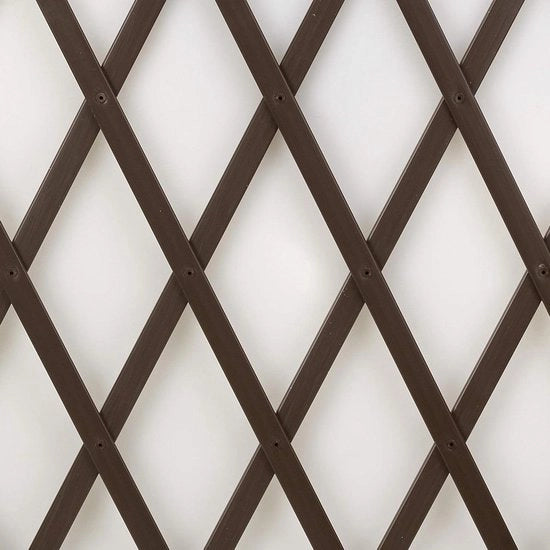 Pannello di supporto per piante in PVC retrattile 100 x 2 m marrone per fissaggio alla parete