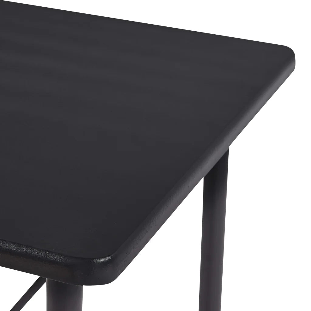 Tavolo da Bar Nero 120x60x110 cm in MDF 281546