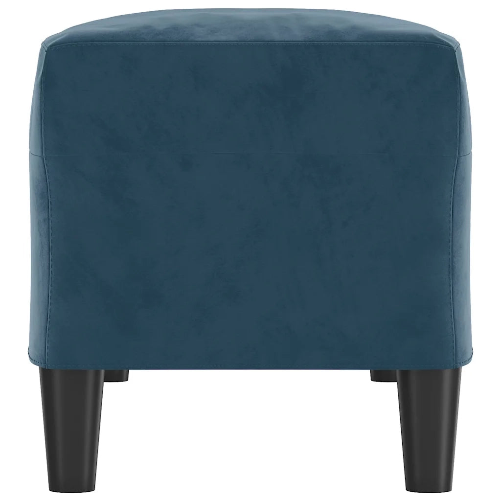 Panca Blu 100x35x41 cm in Velluto