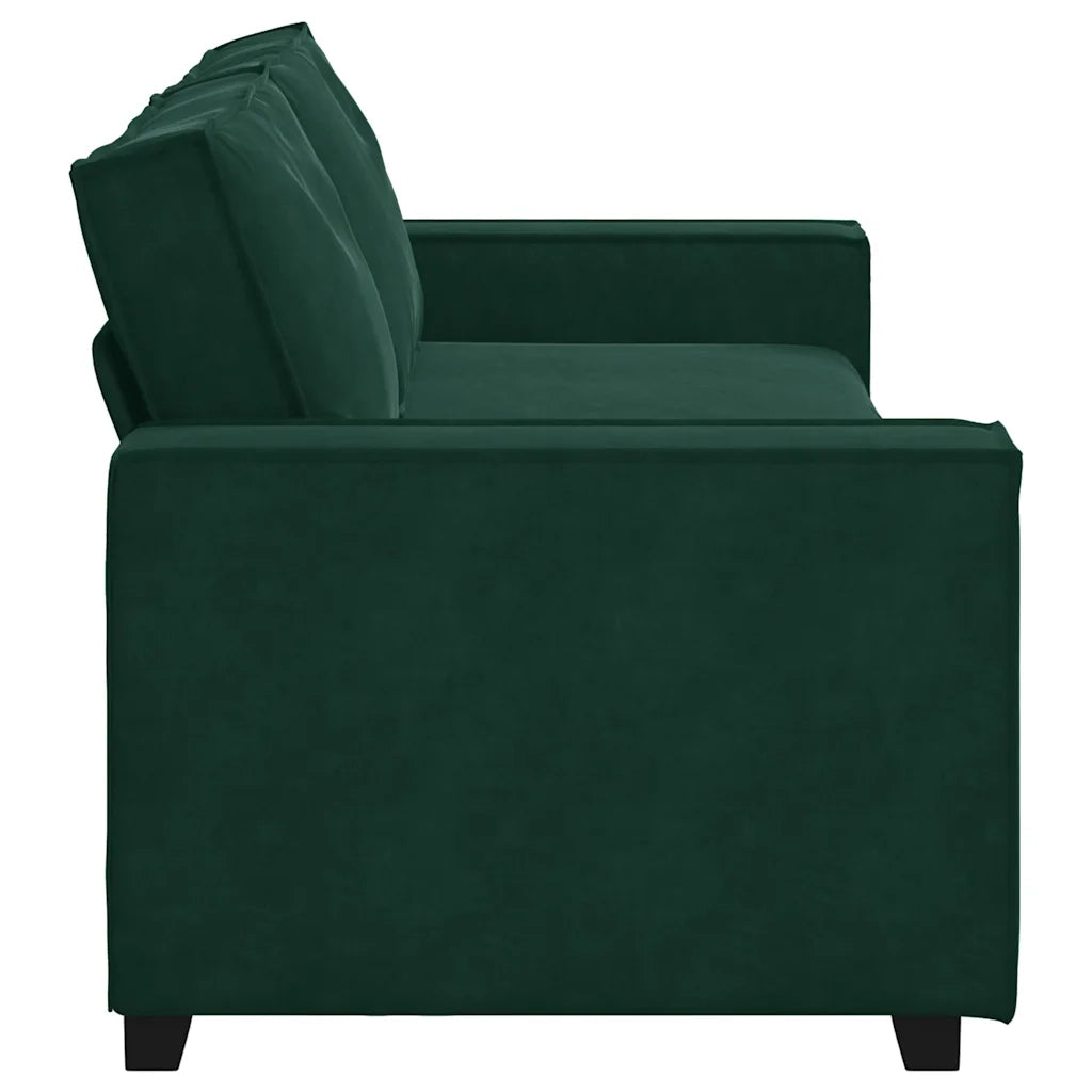 Divano a 3 Posti-Sofa 3 Posti Verde Scuro 180 cm in Velluto 874917