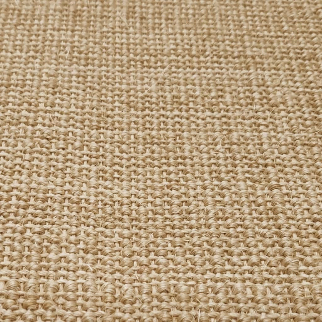 Tappetino tiragraffi in sisal per gatti 100 x 150 cm marrone chiaro 02_0045536