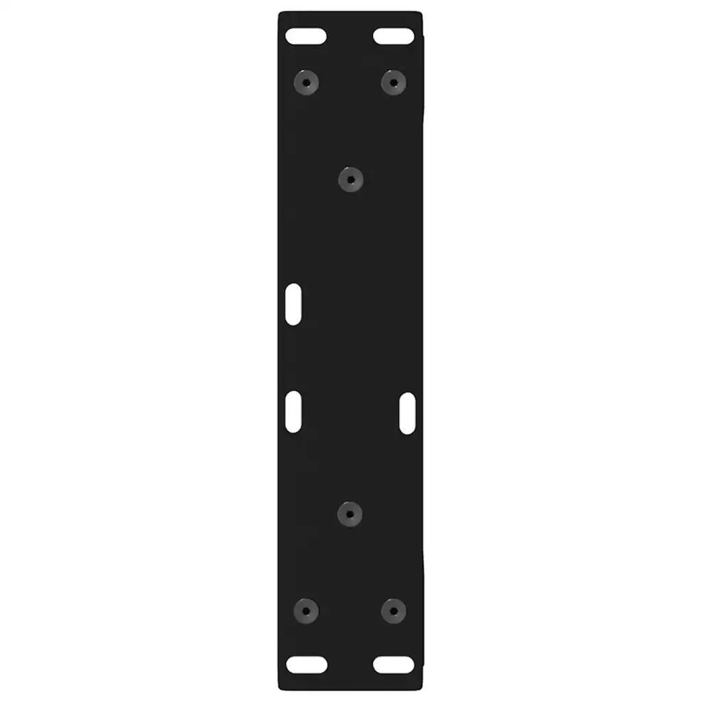 Gambe per Tavolino da Caff¨¨ 2 pz-Set di 2 Gamba per Tavolo Nere 38x(42-43,3) cm Acciaio