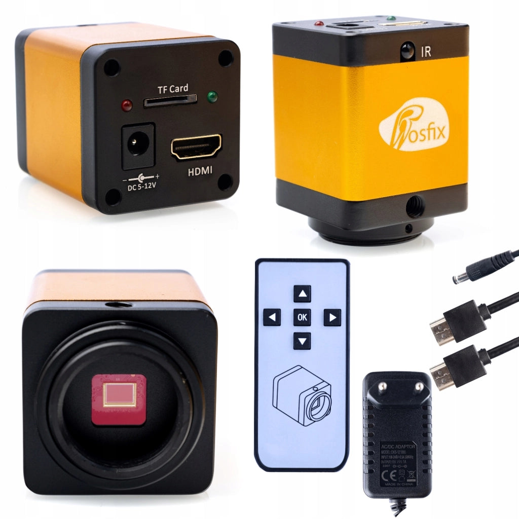 Set Microscopico PEGASUS Pro 12 MB 2 in 1 – Camera 12MP HDMI + Obiettivo 180x | Alta Qualità Immagine, Precisione