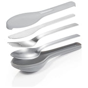 Tescoma 906270 Move Set Posate da Viaggio 3 Pezzi Acciaio Inossidabile 18-10 con Custodia colore Grigio