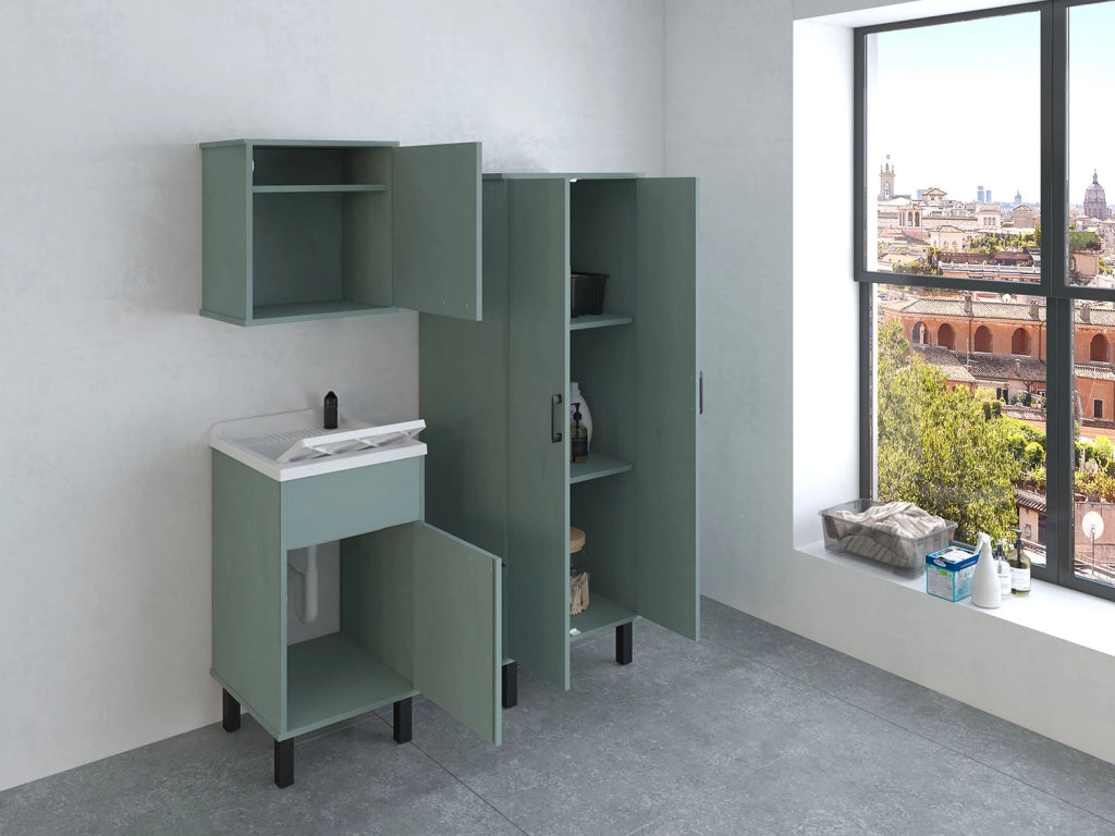 Pensile Smeraldo 45x34x52 cm in PVC Verde Scuro