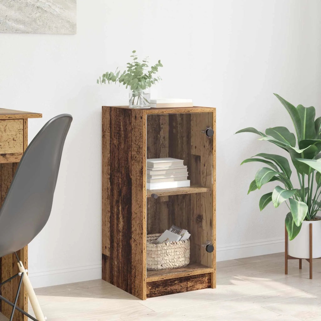 Credenza | Madia | Buffet da pranzo | Armadio da pranzo Legno vecchio 35 x 37 x 76 cm Legno multistrato